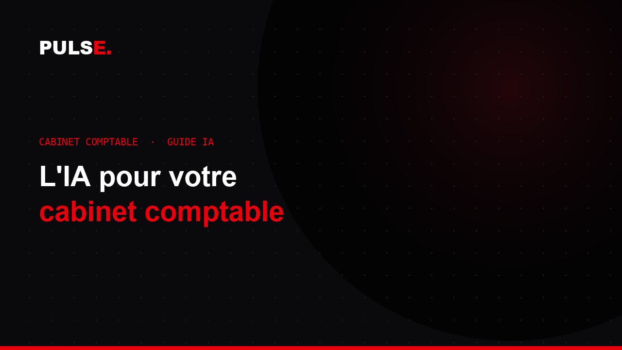 Cabinet comptable moderne avec automatisation IA Pulse de la saisie et des relances